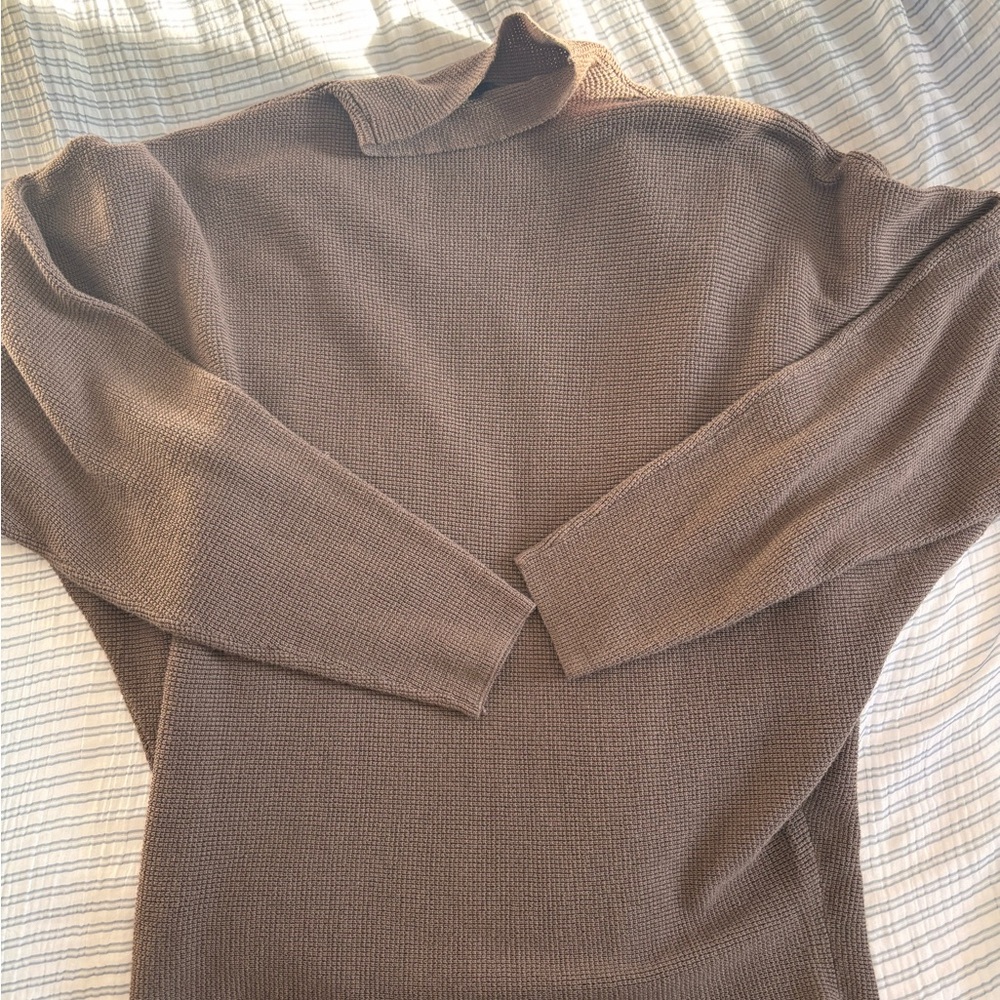 Cyrus Women's Taupe Turtleneck Sweater